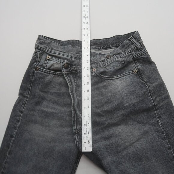R13 Cross Over Jeans in Leyton Black Size 25 - Picture 12 of 16